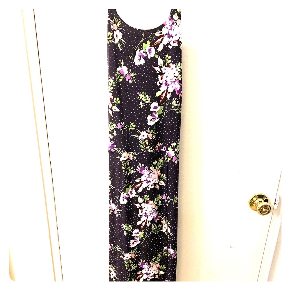 Express maxi sun dress floral print sz large